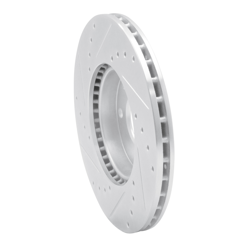 Chevrolet Spark Brake Rotor (1) - Front Right - R1 Concepts - Drilled & Slotted - Silver - `16-`22